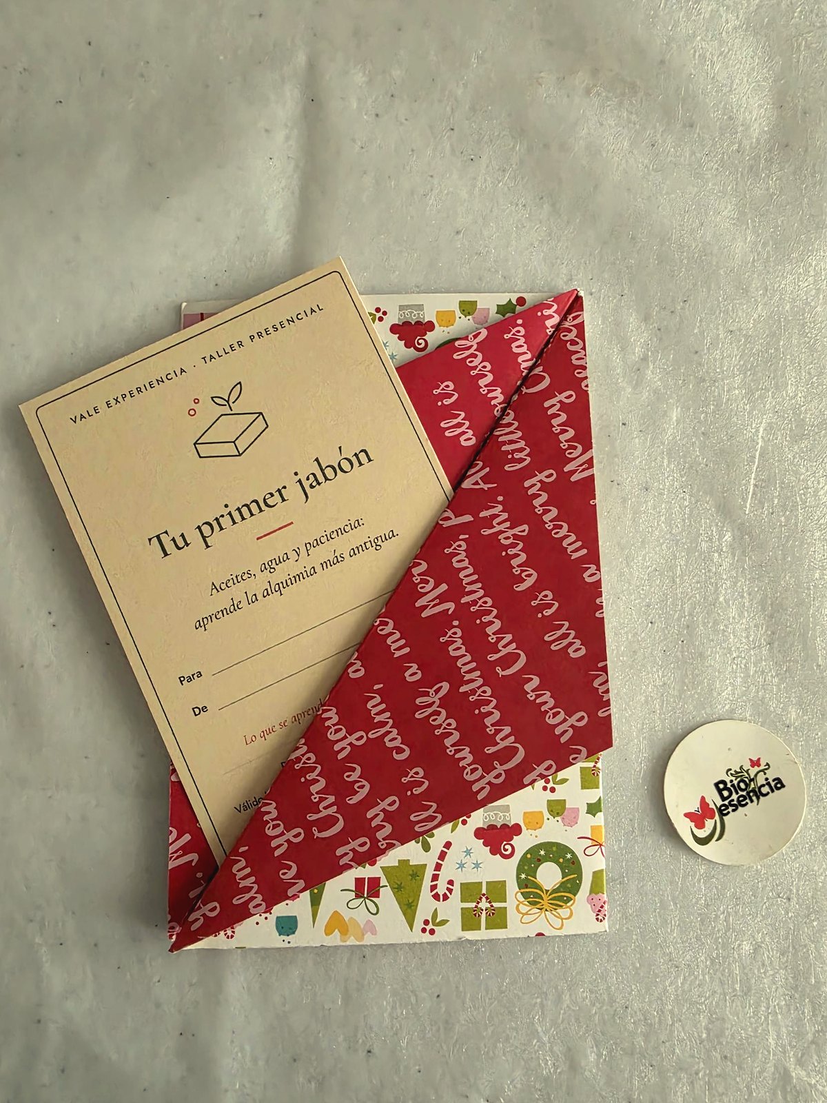 Tu primer jabón · Vale regalo taller